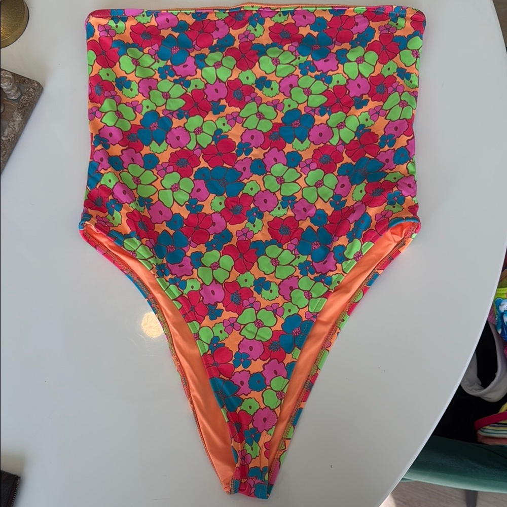 Floral High-Waisted Swimsuit Frankie’s